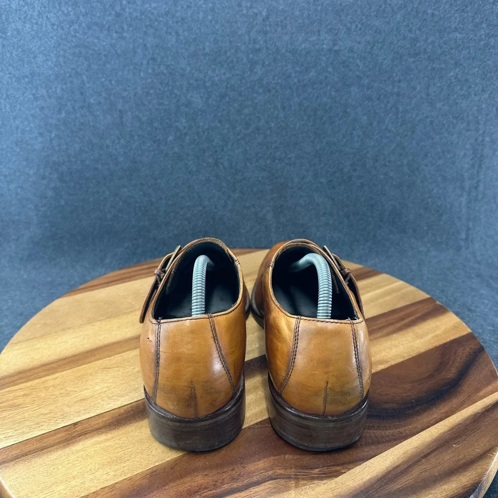 Vtg Cole Haan Air Madison Tan Monk Strap Loafers Sz 10 M Nikeair Derby Oxford